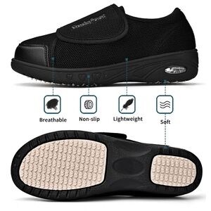 Black Lightweight Slip-On Loafers